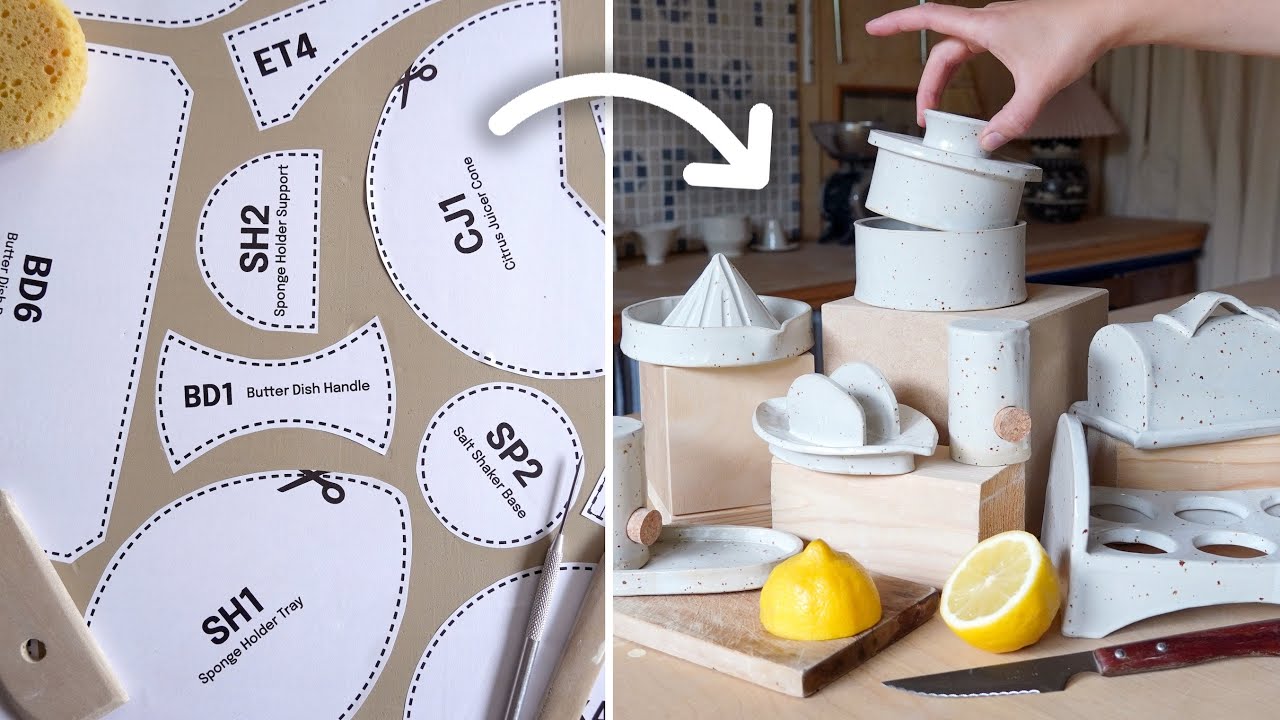 6 easy slab pottery projects