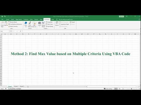 How to Find Max Value based on Multiple Criteria in Excel