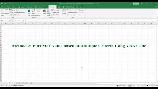 How to Find Max Value based on Multiple Criteria in Excel