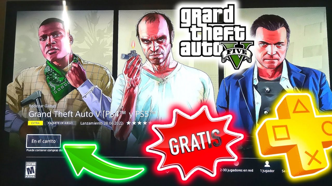 COMO TENER GTA 5 GRATIS EN PS4 Y PS5 | PLAYSTATION PLUS - YouTube
