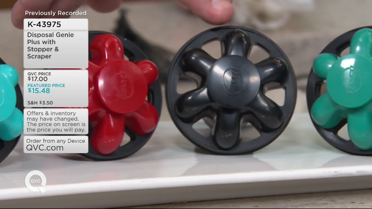 Disposal Genie Plus with Stopper & Scraper on QVC
