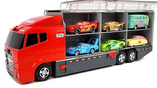 トミカ☆トミカカーズのミニカーを開封してコンボイへ収納しよ☆Tomica opening and put in Okatazuke convoy