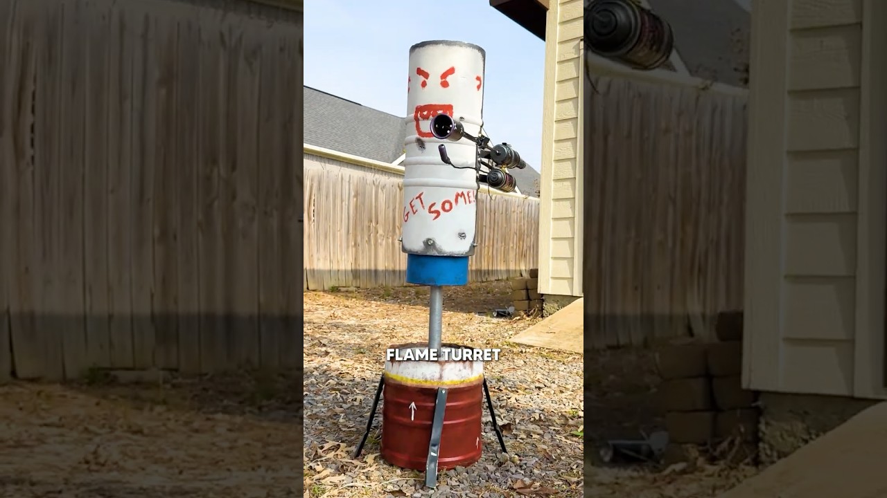 I made a REAL Flame Turret From Rust #rust #rustconsole #rustmobile #rustgame