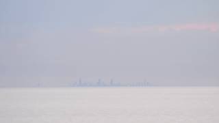 Time-lapse: Looking toward Chicago from Michigan