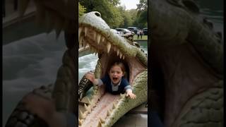 Epic Cinematic Thriller Giant Crocodile Attack In Park 8K Ultra Realistic Movie Scenes.