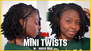 Bob Style Mini Twist | Freetress pre flufffed hair ADDED!