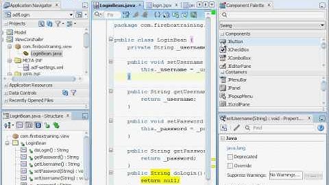 ADF Training - Oracle ADF 11g Security - Custom ADF Login Form - Part 1
