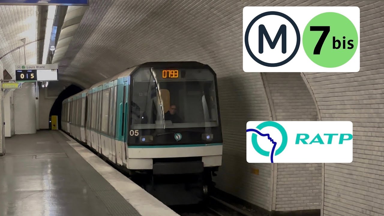 Métro de Paris - Ligne 7bis - YouTube