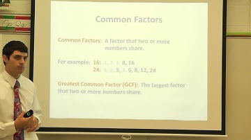 Prime Time 2.1 Common Multiples and Common Factors