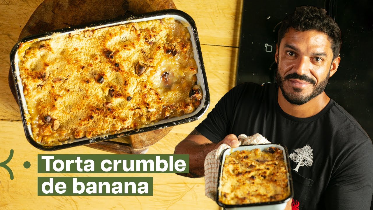 Torta fácil de banana! Qualquer pessoa faz!