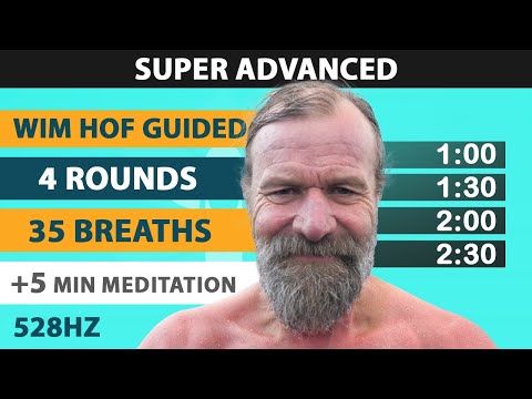 Super Advanced Wim Hof Guided Breathing | 4 Rounds - 35 Breaths | 5 min Meditation | 528hz by SatoriFlow
