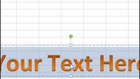 How to insert WordArt into a workbook Excel