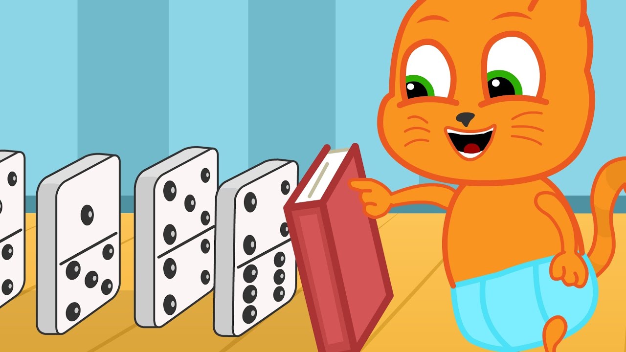 Cats Family en Français - Piste De Dominos Animé 2021 en Français