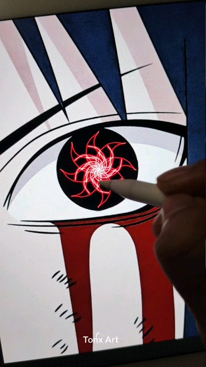 Download lagu Draw Sasuke Sharingan #anime #naruto #sasuke