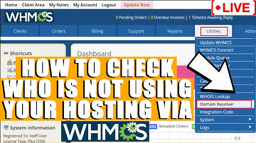 [🔴LIVE] How to check who is no longer using your hosting via WHMCS?
