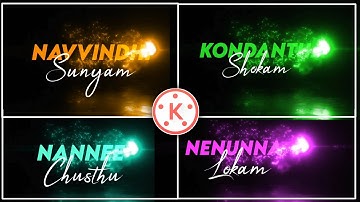 How to create Lyrical Videos In Kinemaster App Telugu|Lyrics Video Editing App|Lyrics Editing Part 1