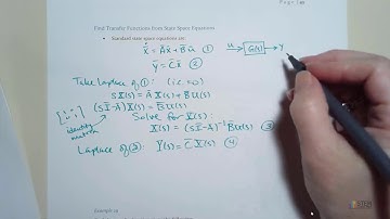 State Space Representation to Transfer Function