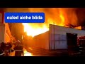 Une usine prend feu à blida