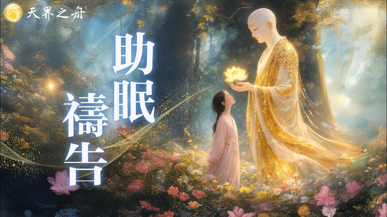 天界之舟｜助眠禱告｜天雲大師父主禱｜有助於：心靈平靜、一覺好眠、減免惡夢、消除恐懼｜歡迎流通、功德無量