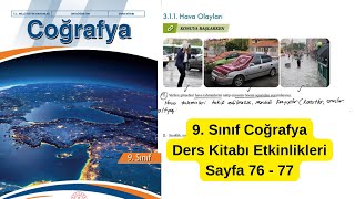9. Sınıf Coğrafya Ders Kitabı 76 Ve 77. Sayfa Cevapları Meb Ders Kitabı Çözümü