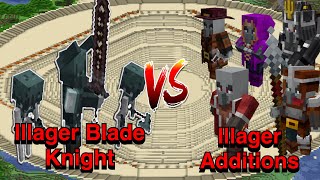 Minecraft |Mobs Battle| Illager Blade Knight (Illager Revolution)VS Illager Additions