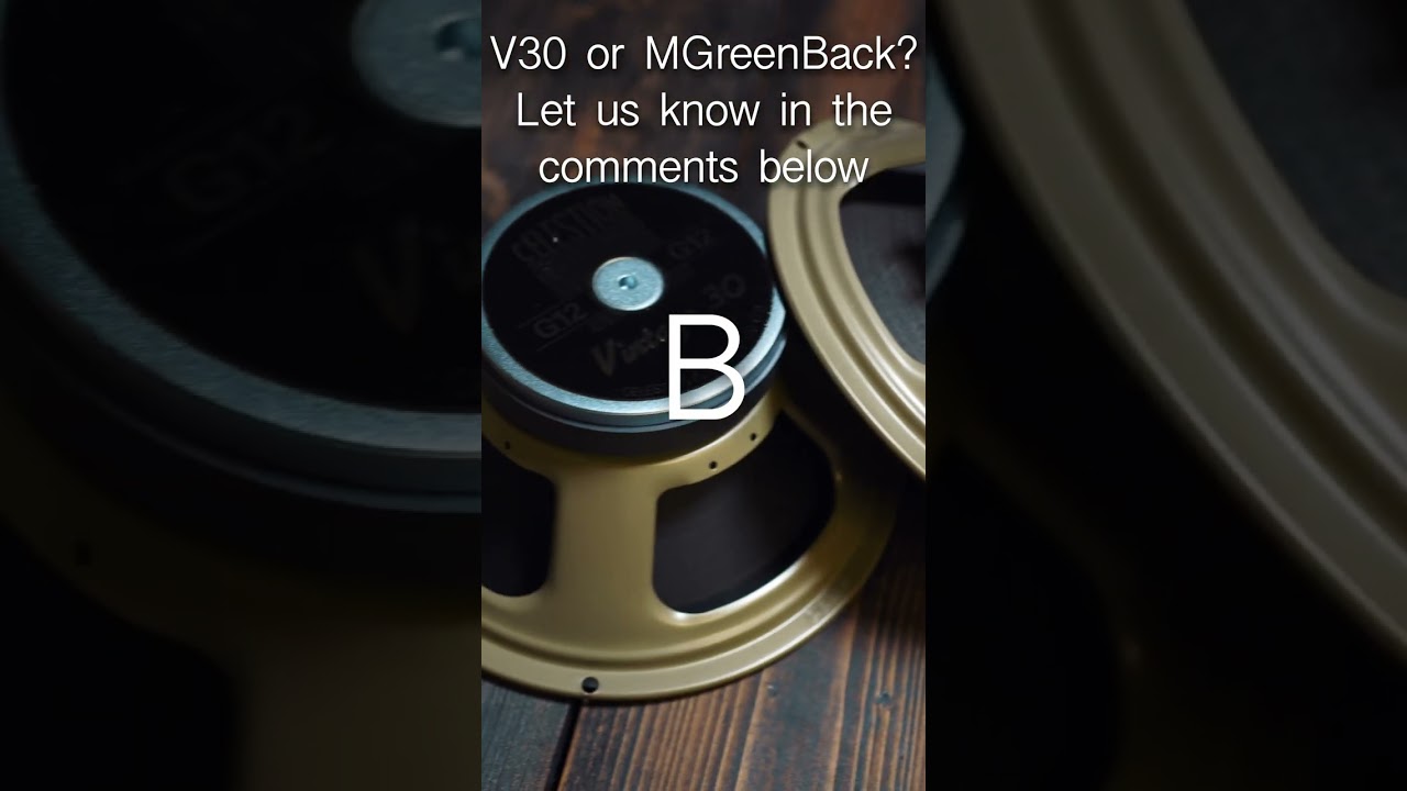 V30 vs Greenback low gain blind test. Can you tell the difference? It's hard!