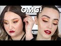 I TRIED FOLLOWING A RAWBEAUTYKRISTI MAKEUP TUTORIAL...OMG | HOT FIRE CUT CREASE