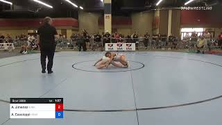 49 Kg Quarterfinal - Audrey Jimenez, Sunkist Kids Wrestling Club Vs Angelina Cassioppi, Hononegah
