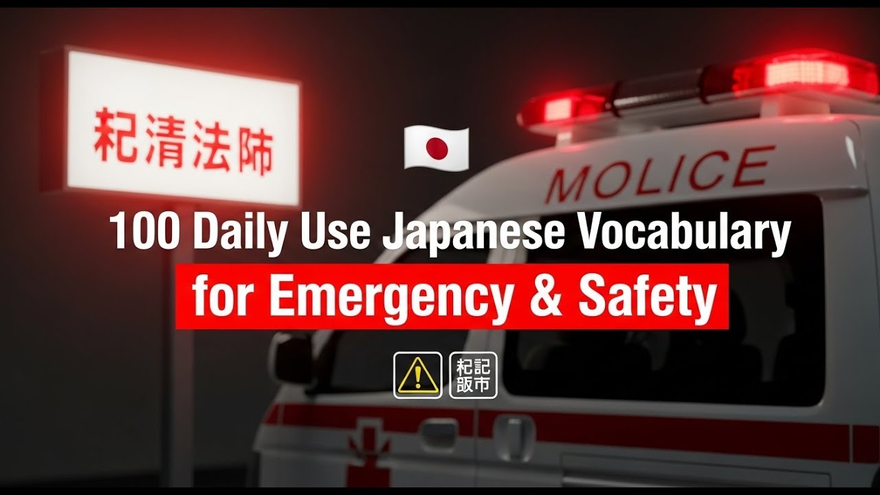 100 Daily Use Japanese Vocabulary for Emergency & Safety | WeLearn Japanese