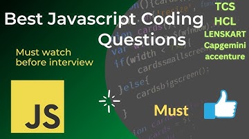 JavaScript coding Interview questions | reactjs | TCS | Capgemini | accenture Must watch
