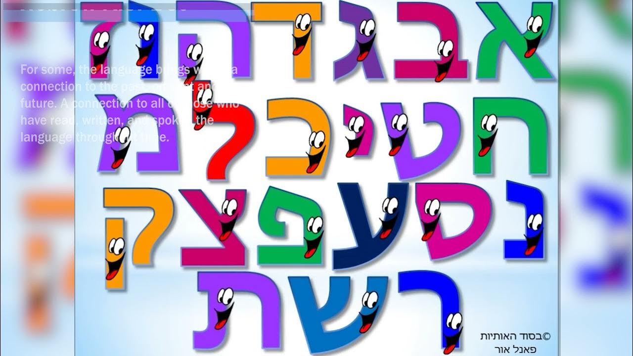 JFGR Presents Hebrew Alphabet (Deep Dive) YouTube