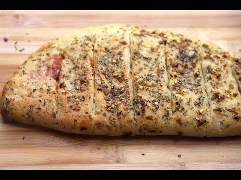 Garlic bread recipe - How to make garlic bread - Cheesy garlic bread - Dominos garlic bread recipe