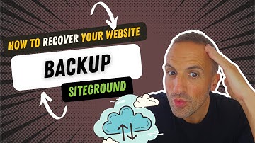 How to Recover Your Site from a Backup in Siteground ✅