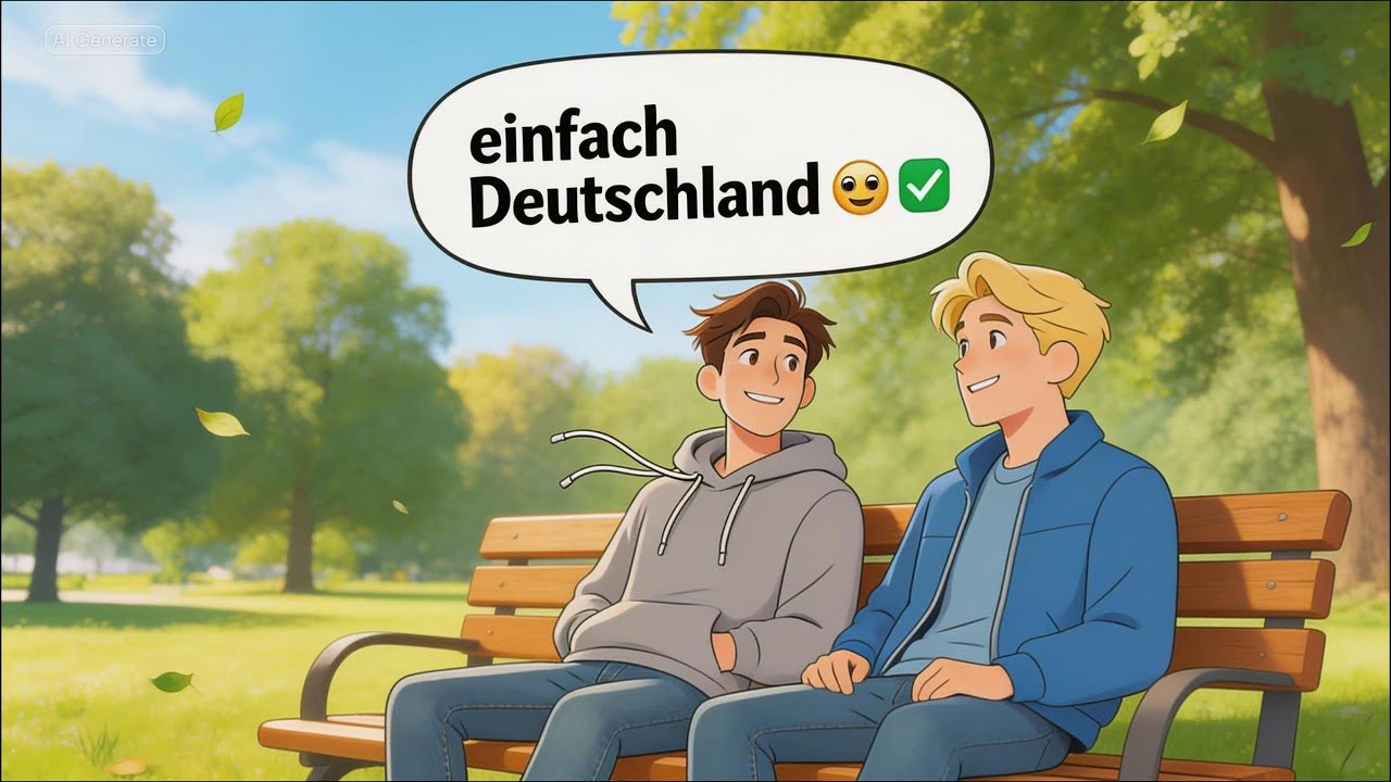 Learn German in the Park | A1 and A2 Conversation |