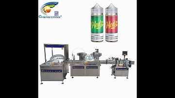 CX-YGF 30ml e liquid filling machine,chubby gorilla bottle filling capping labeling machine