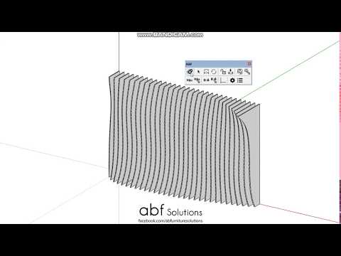 Video Undulating Wall in SketchUp Plugin ABF solutions Flat... - youtube