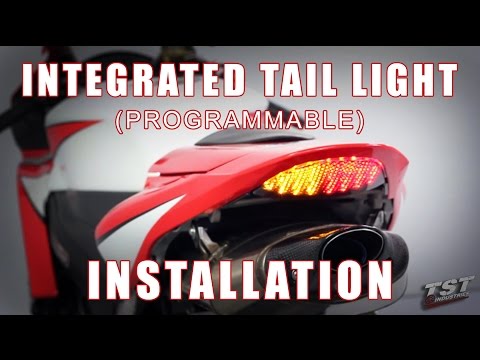 How to install Integrated Tail light on a 07-12 Honda CBR600RR by TST Industries