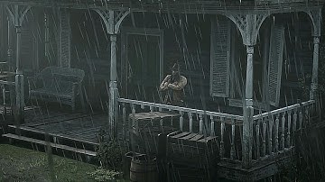 Arthur Shelters From The Rain At Carmody Dell | RDR2 ASMR
