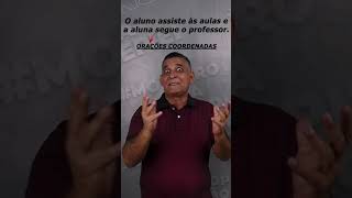 QUAL A DIFERENÇA ENTRE ORAÇÃO COORDENADA E SUBORDINADA |   Português para Concursos #shorts