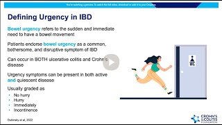 Understanding Bowel Urgency in Crohn's & colitis | Inflammatory Bowel Disease Symptoms & Management