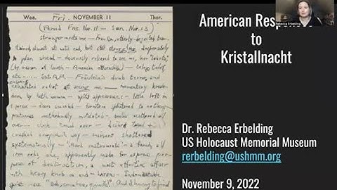 American Responses to Kristallnacht