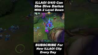 Can Illaoi Dive Darius With 2 Level Down? #illaoi #leagueoflegends #toplane #lolshorts#lol#outplayed