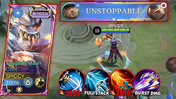 CLINT NEW ABNORMAL BURST DAMAGE BUILD IS FINALLY HERE 🔥!(100% BROKEN ) CLINT BEST 1 SHOT 2025 -MLBB