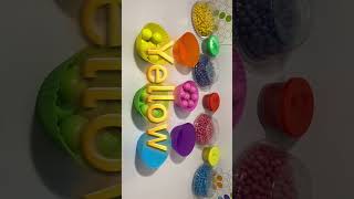 Learn Colors with colorful marbles #funny #education #toys #shorts