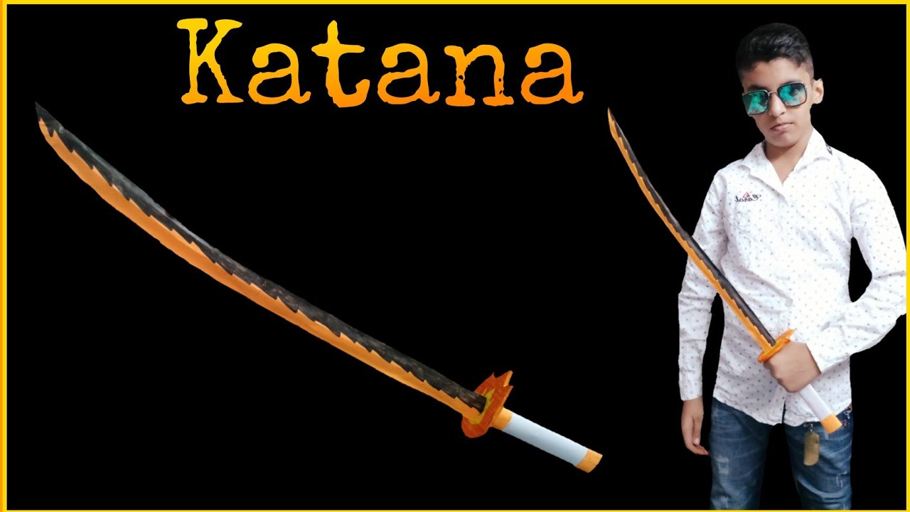 Fire KatanaHow to Make fire Katana out of paperNinja WeaponKatana