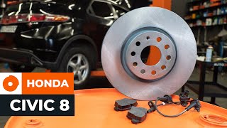 Hogyan cseréljünk Féktárcsák HONDA CIVIC IX (FK) - online ingyenes videó