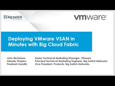 [Webinar] Deploying VMware VSAN in Minutes with Big Cloud Fabric