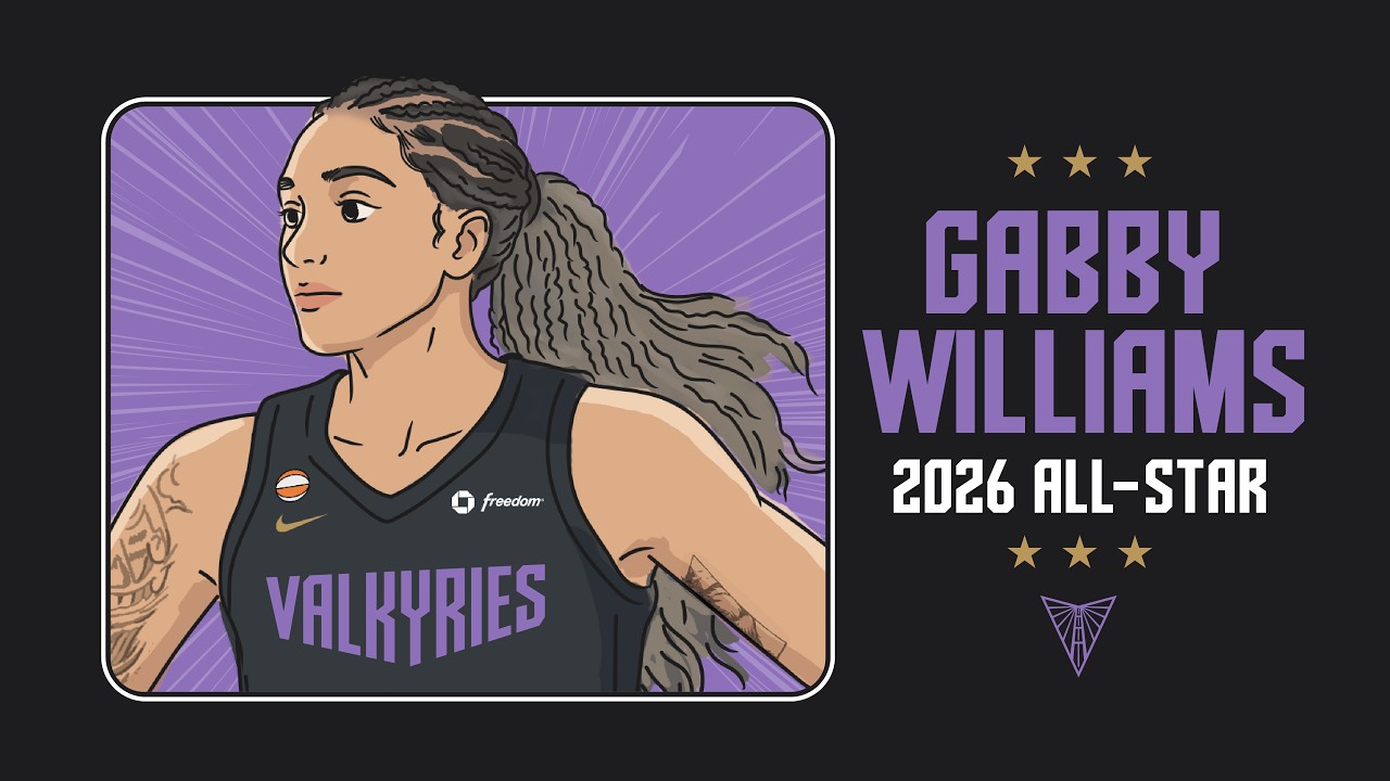 Gabby Williams announced to the team as a 2026 WNBA All-Star Starter!