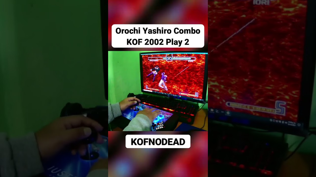 Orochi Yashiro Combo KOF 2002 Play 2 #kofnodead #reels #retrogaming #kof2002 #gaming #comboskof