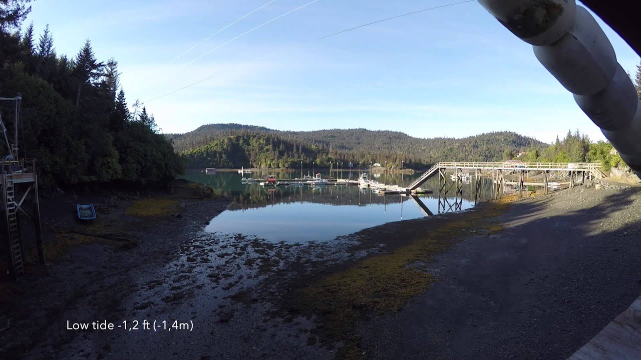 The tide (Timelapse) Halibut Cove, Cook Inlet, Alaska YouTube